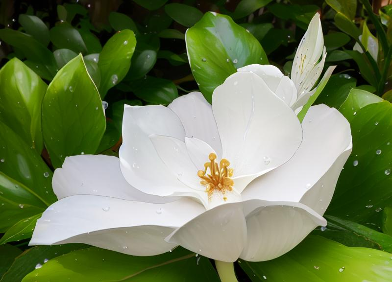 为什么成都广玉兰的花没有花蕊?